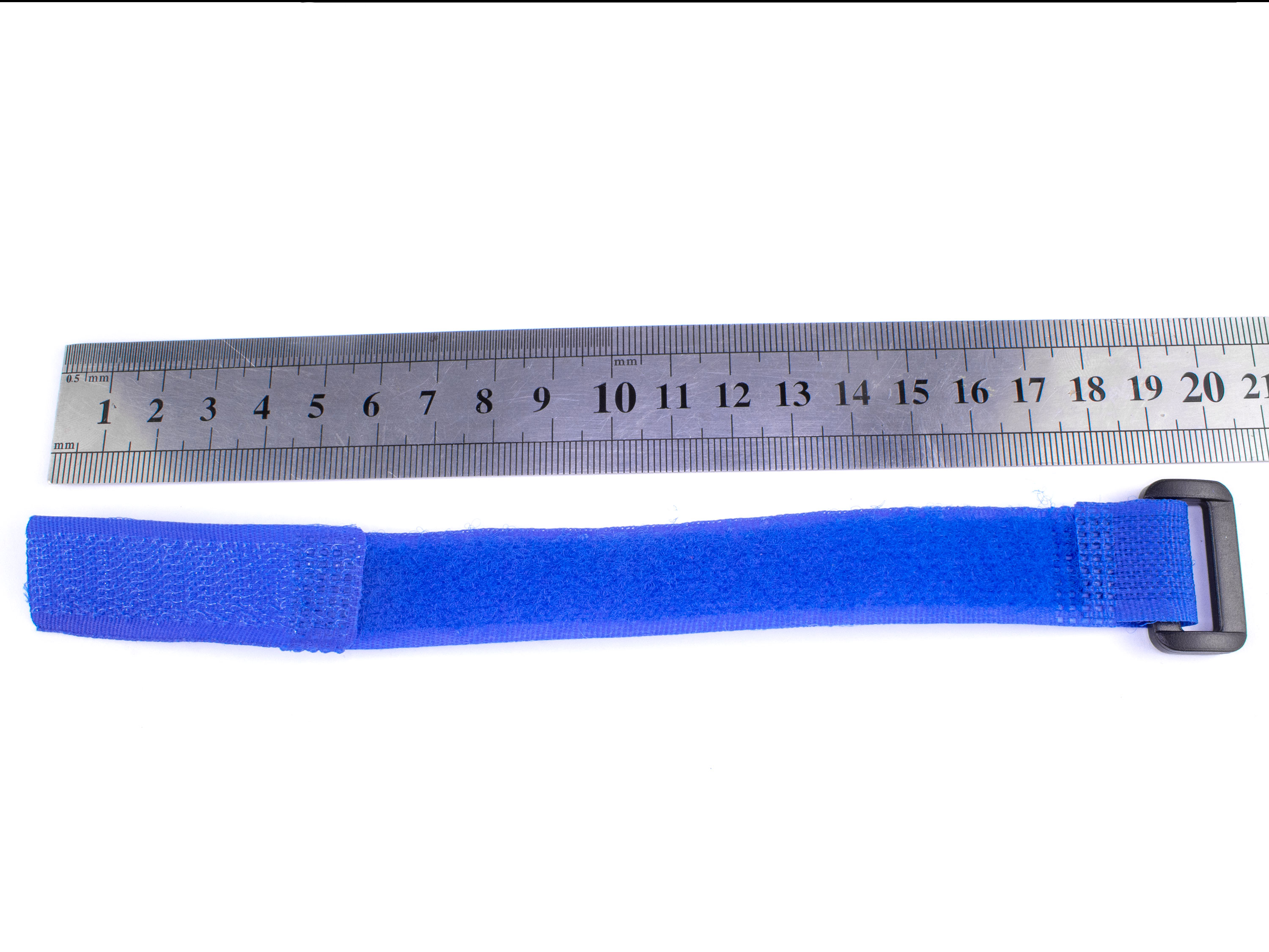 Ремінець (25см) для фіксації акумулятора на липучці (синій) (світлина #2)