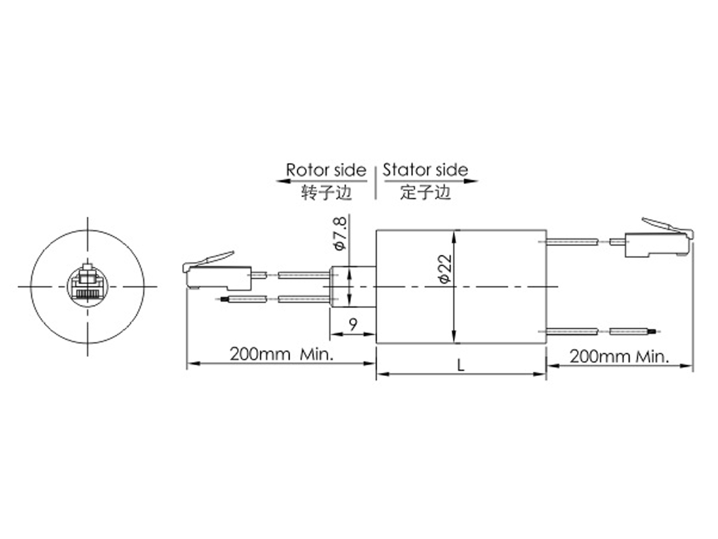Контактне кільце Senring EM022-24GV 40мм (RJ45 Ethernet) (світлина #2)