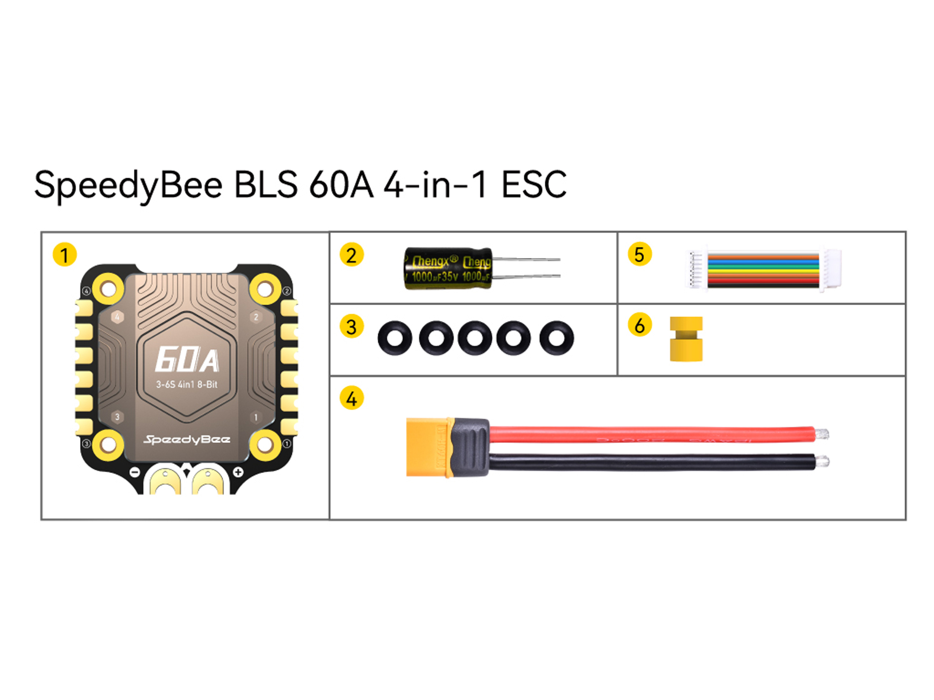 Регулятор безколекторний 4в1 SpeedyBee BLS 60A (BLHeli_S) (світлина #7)