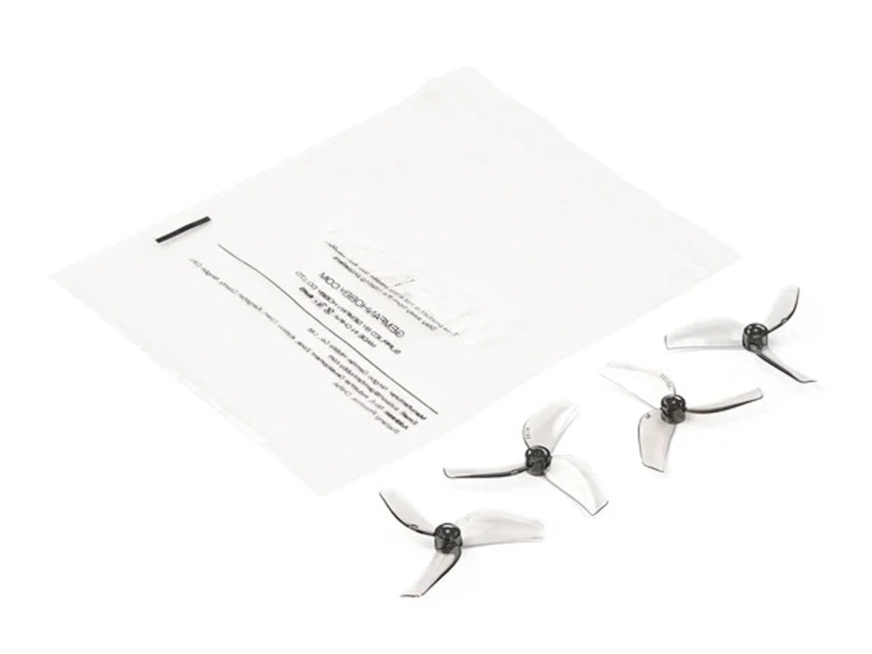 Комплект пропелерів BetaFPV Gemfan 1207 31мм Transparent Gray (вал 1.0мм), Світлина 2