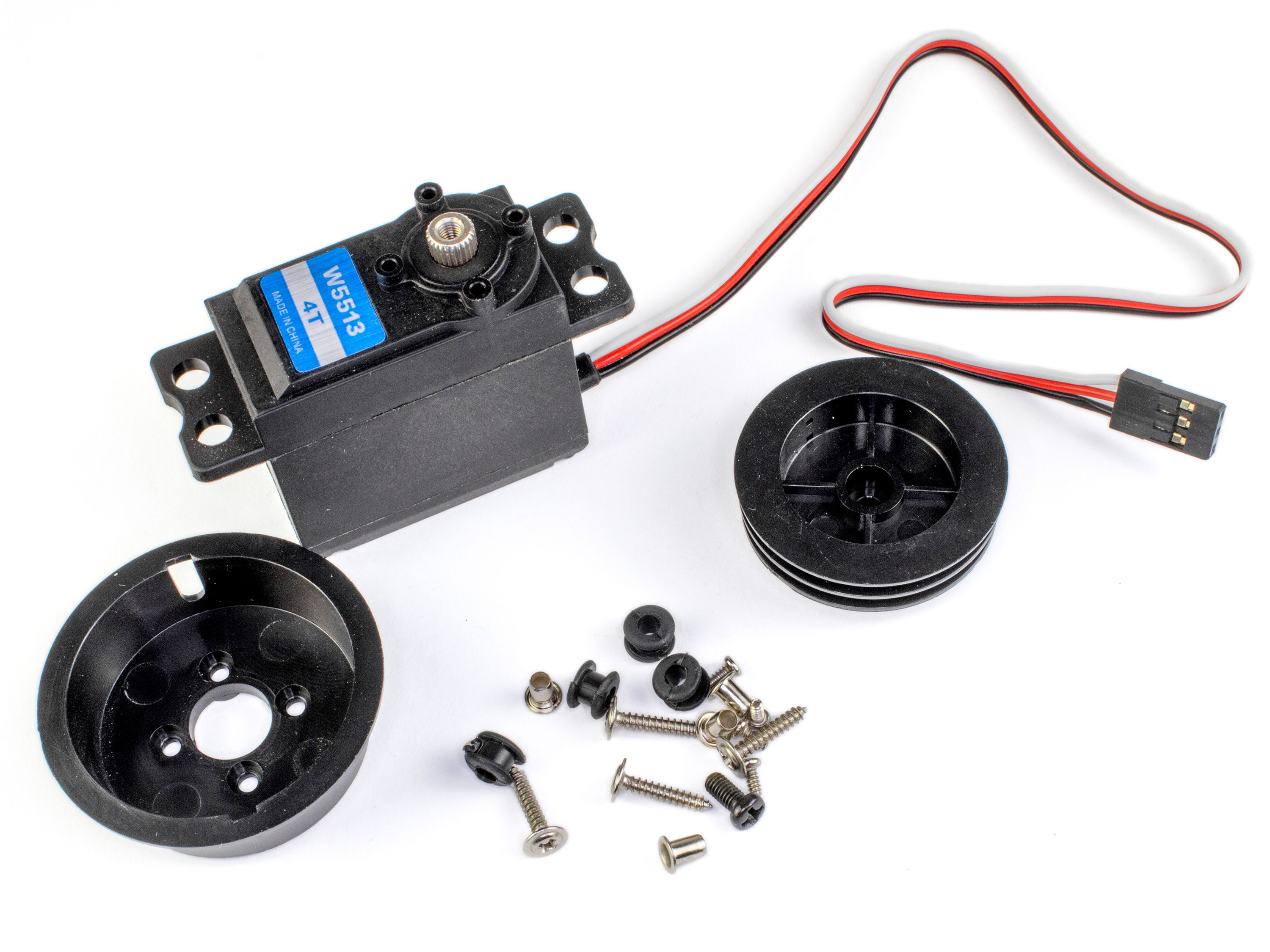 Сервомеханізм аналоговий (серво-лебідка) JX W5513-6T 58g/9.24kg/0.9sec (4.8В) (світлина #4)