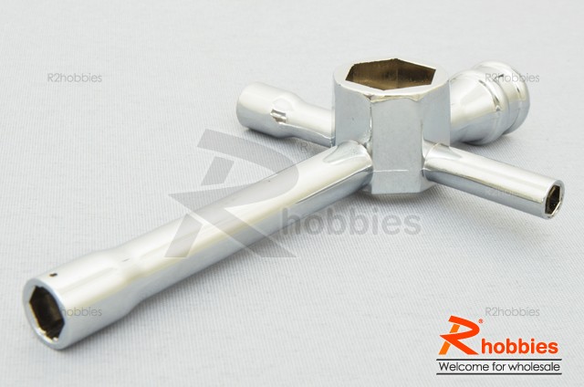 Ключ гайковий накидний 10 / 12 / 17 / 5.5 / 7.8мм (світлина #3)