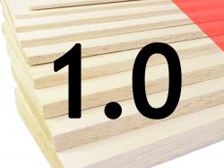 Пластина бальзова 1x100x1000мм (Важка)