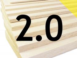 Пластина бальзовая 2x100x1000мм (Легкая)