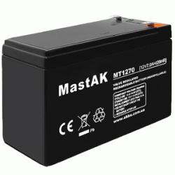 Акумулятор свинцево-кислотний MastAK MT1270 12V 7A