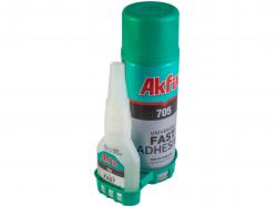 Клей цианоакрилатний з активатором Akfix 705 (50г + 200мл)