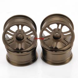Диски алюмінієві 1/10 RC On-Road DRIFT (gun metal)