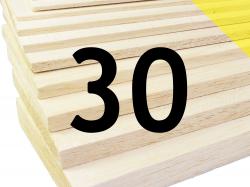 Пластина бальзова 30x100x1000мм (Легка)