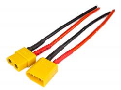 Силовий роз’єм XT60 (папа+мама) з дротом 10см