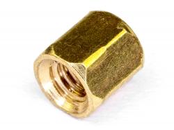 Стійка латунна з двосторонньою внутрішньою різьбою M3х5мм