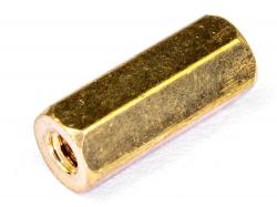 Стійка латунна з двосторонньою внутрішньою різьбою M2х10мм