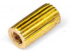 Стійка латунна з двосторонньою внутрішньою різьбою M2х6мм