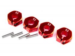 Алюмінієвий шестигранний адаптер 6мм х 12мм (4шт)