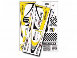 Набір наліпок для авіамоделі Multiplex AcroMaster PRO (жовтий)