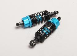 Масляные амортизаторы 65мм для автомоделей 1:10 2шт (Синие)