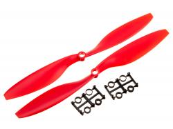 Пропеллеры для мультикоптера 1045 пара красные, черные, желтые (CW+CCW)