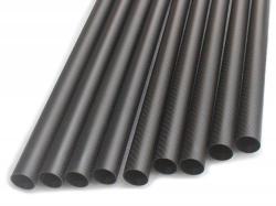 Трубка карбоновая 8мм x 6мм x 1000мм (3K Twill плетения)