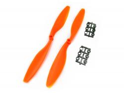 Пропелери для мультикоптера Gemfan 1045 пара оранжеві (CW+CCW)