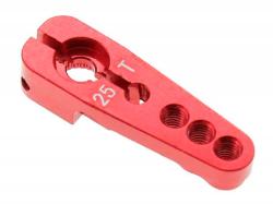 Алюмінієва качалка 25Т 29.5мм для сервомеханізмів (червона)