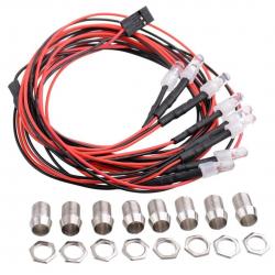 Комплект світла для автомоделей (8 світлодіодів)