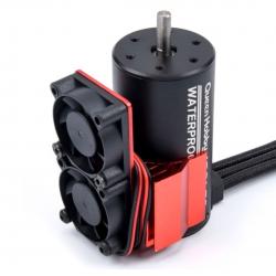 Алюмінієвий радіатор 35мм з двома вентиляторами (типорозмір 540, 550)