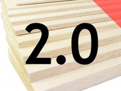 Пластина бальзова 2x100x915мм (Важка)