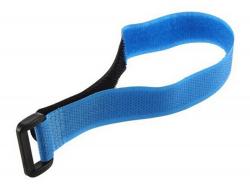 Ремінець (35см) для фіксації акумулятора на липучці (синій)
