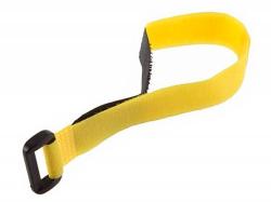 Ремінець (40см) для фіксації акумулятора на липучці (жовтий)