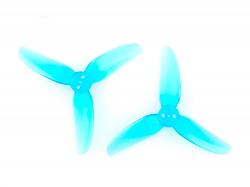 Комплект пропелерів HQProp T2.5x2x3V2S блакитні (вал 1.5мм)