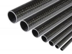 Трубка карбонова 14мм x 12мм x 1000мм (3K Twill плетіння)