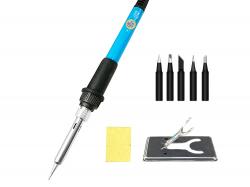 Паяльник з терморегулятором (60Вт) + набір жал і підставка