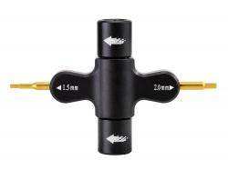 Викрутка шестигранник 1.5мм/2.0мм з гайковим ключом для пропелерів M3/M5