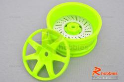 Комплект дисків коліс для шосейних автомоделей 1/10 (зелені)