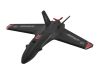 Модель літаючого крила ATOMRC Dolphin 845 чорне (PNP), Світлина 1
