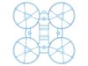 Рама BetaFPV Air65 Whoop (Transparent Blue), Світлина 1